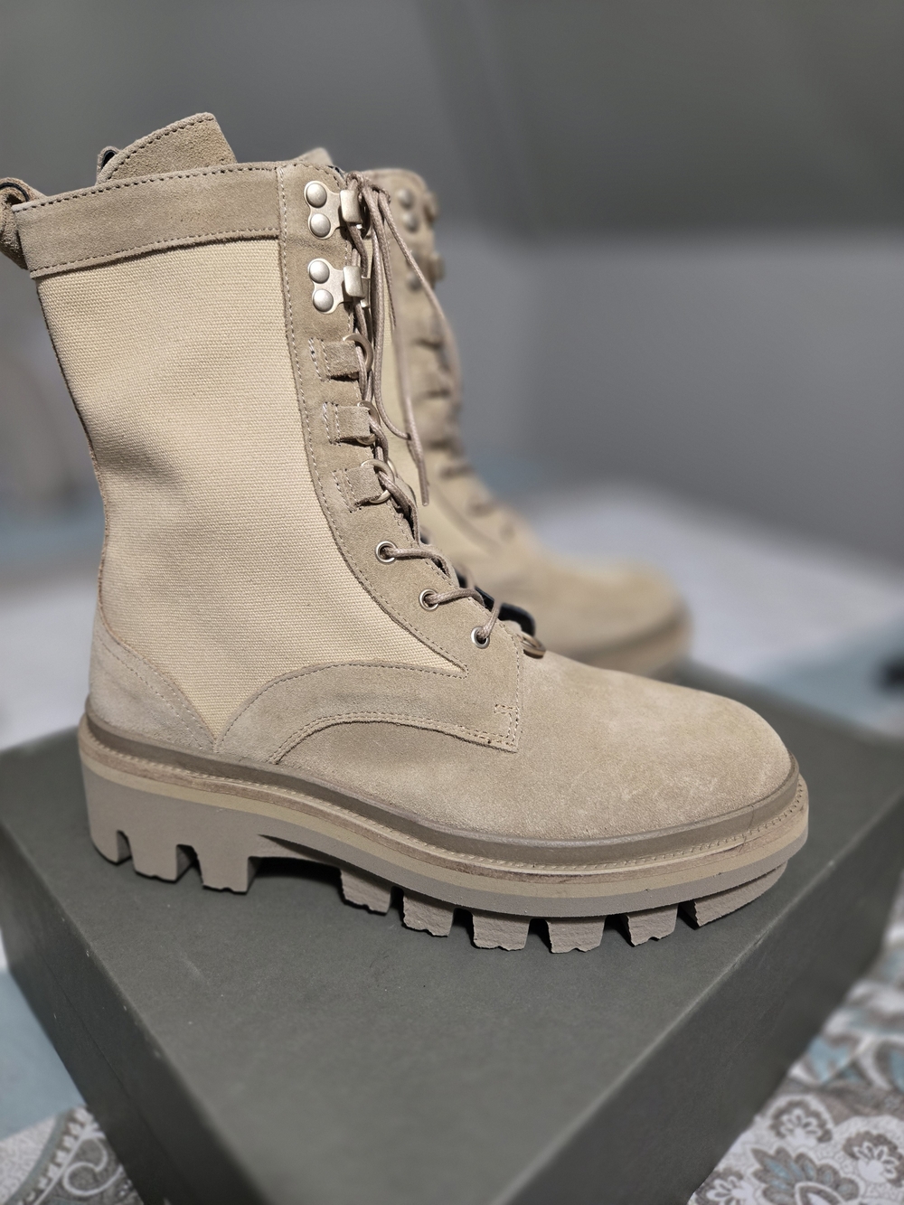 AllSaints Beth Boot in Sand WOMENS EU 40 US 9 NIB